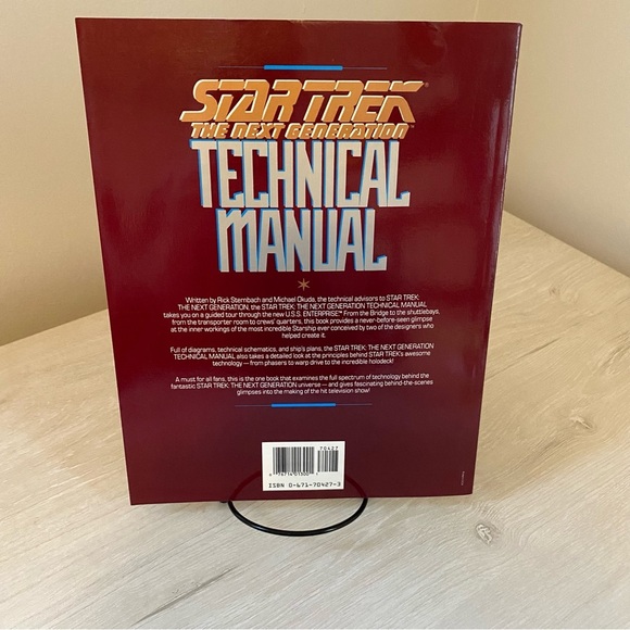 Star Trek The Next Generation Technical Manual Michael Okuda Rick Sternbach 1991 - Picture 6 of 8